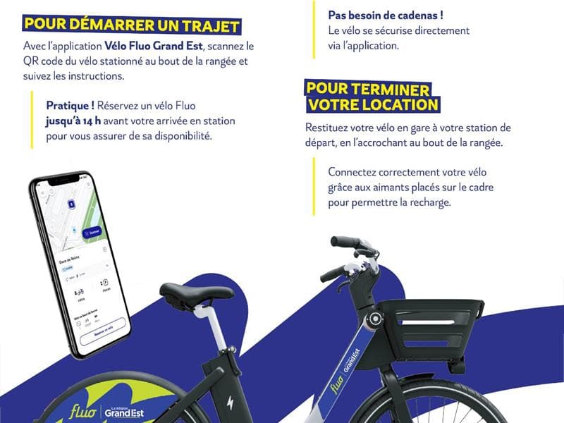 Location de vélos à assistance électrique en libre-service Fluo Grand Est - Sélestat