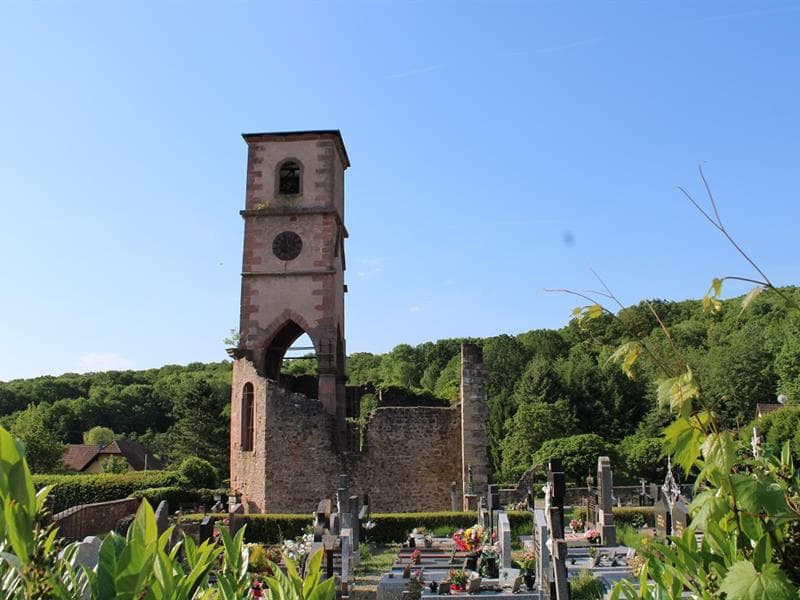 Les ruines de l'Eglise Saint-Blaise de Leimbach