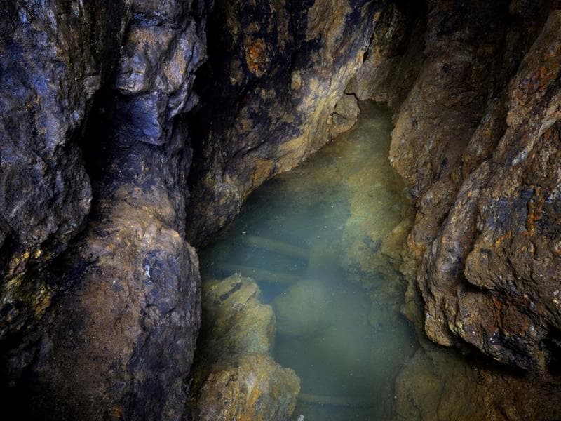 Les puits de la mine Saint-Nicolas