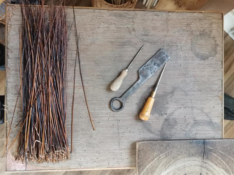 Atelier de vannerie - Petit plateau