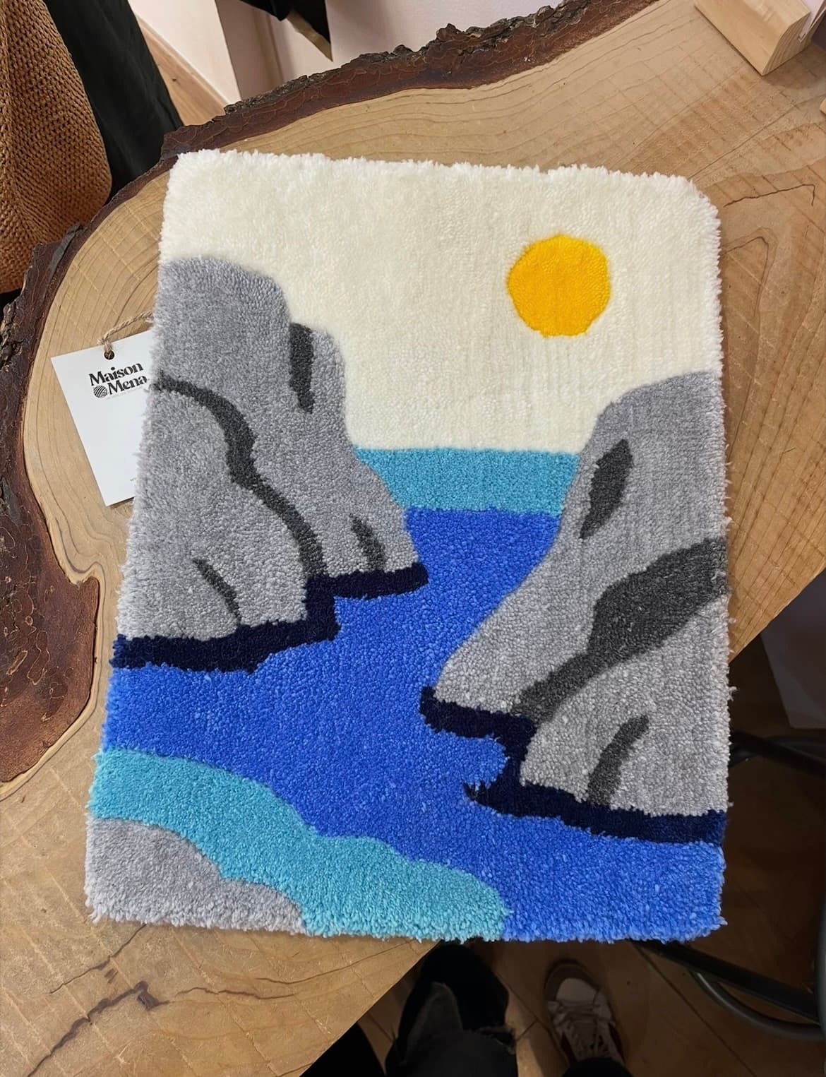 Tapisserie murale Calanques (tufting Maison Mena)