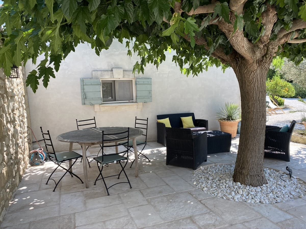 Au Mas de l'Estello terrasse