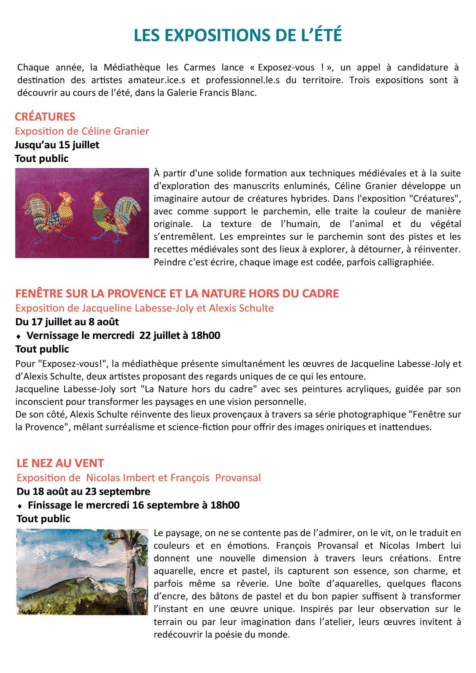 Programme médiathèque Juillet_Pertuis