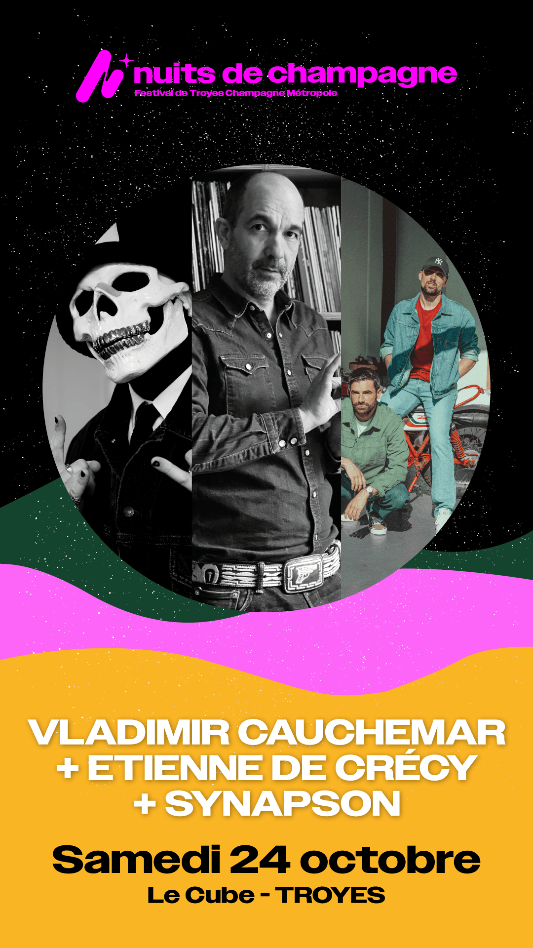 Vladimir Cauchemar + Etienne de Crécy + Synapson_Troyes