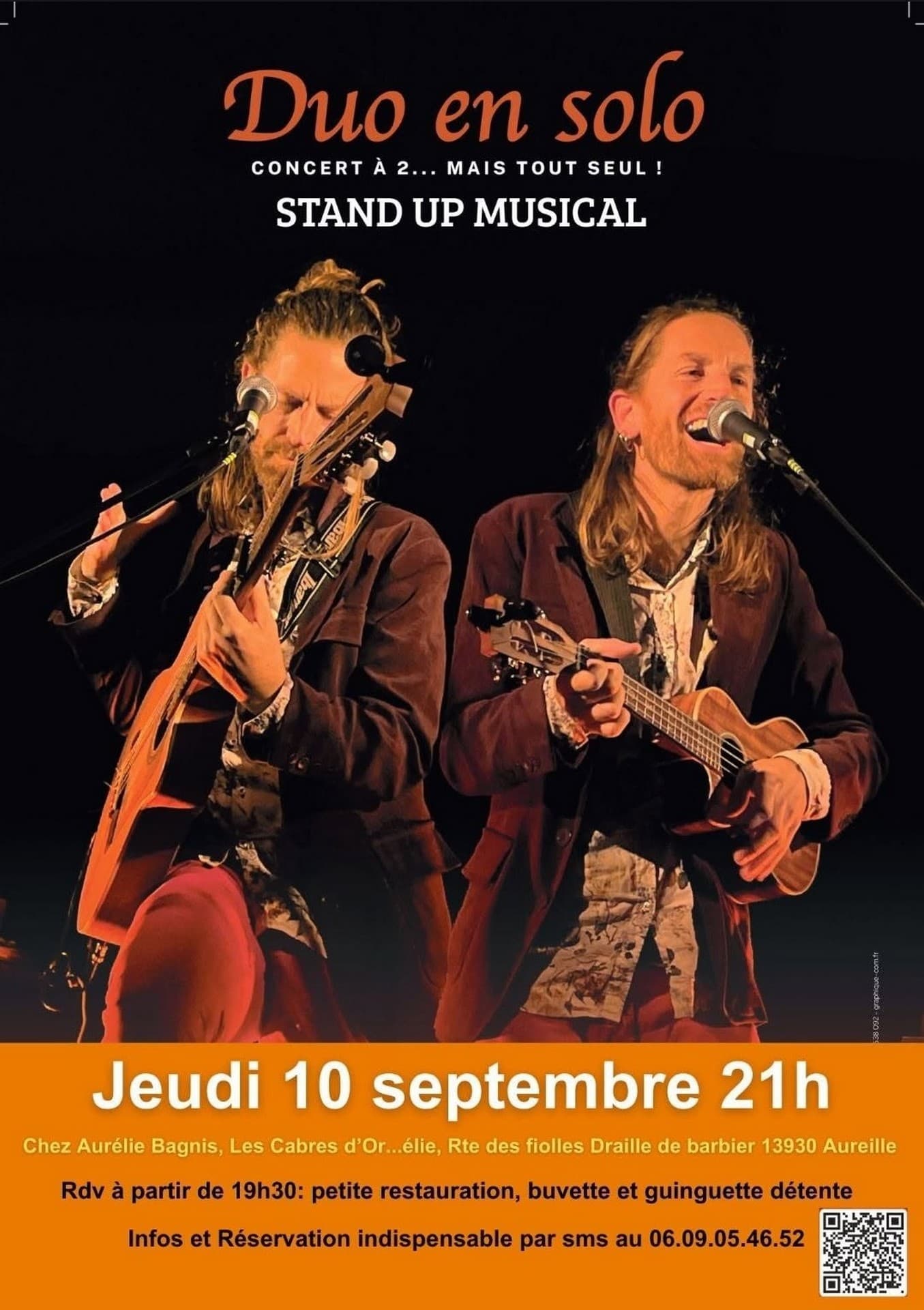 Stand up musical "Duo en solo" à Aureille 10.09.26
