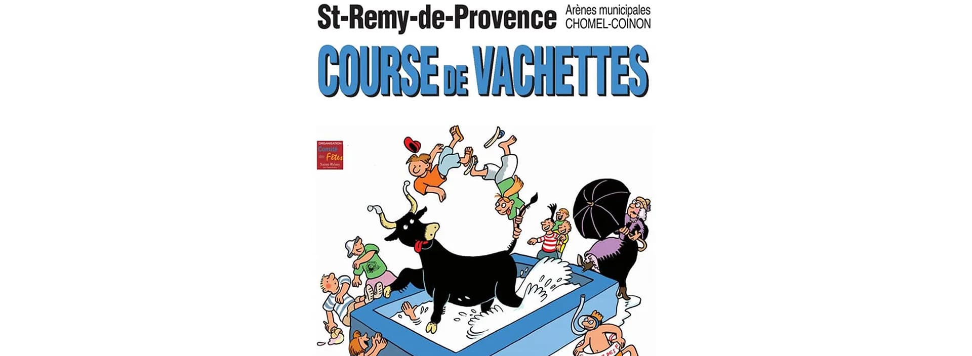 Courses de vachettes piscine - Comité des Fêtes_Saint-Rémy-de-Provence