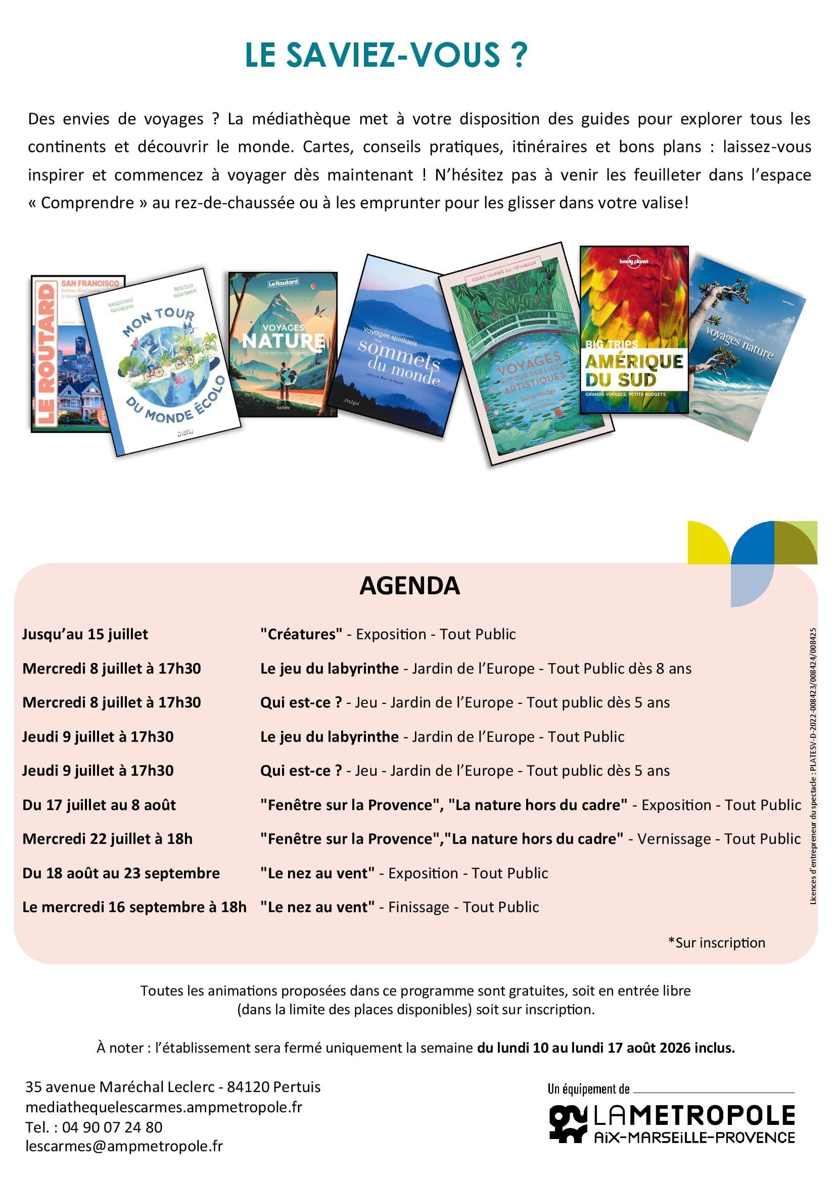 Programme médiathèque Juillet_Pertuis