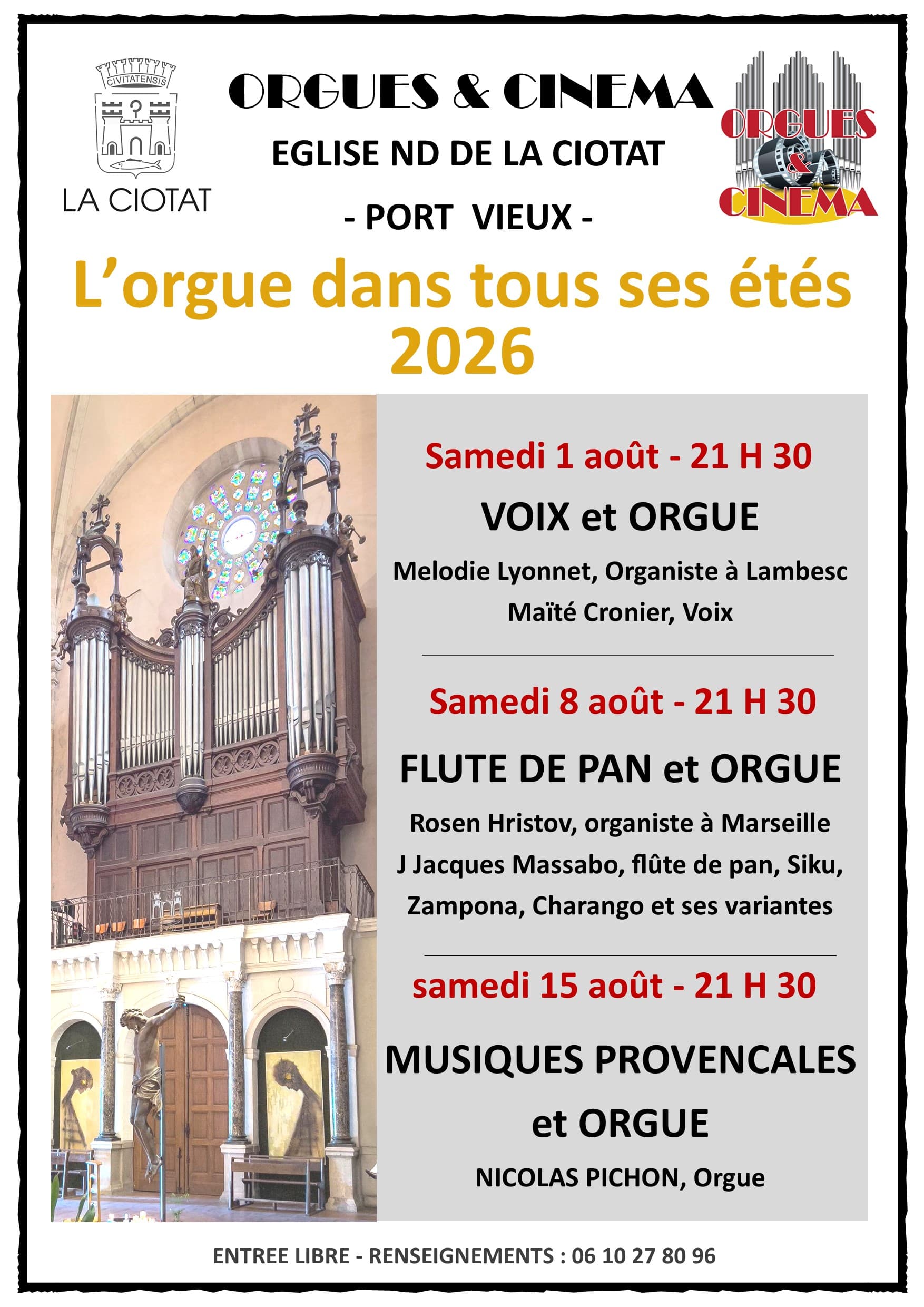 Festival Orgues & Cinéma_La Ciotat