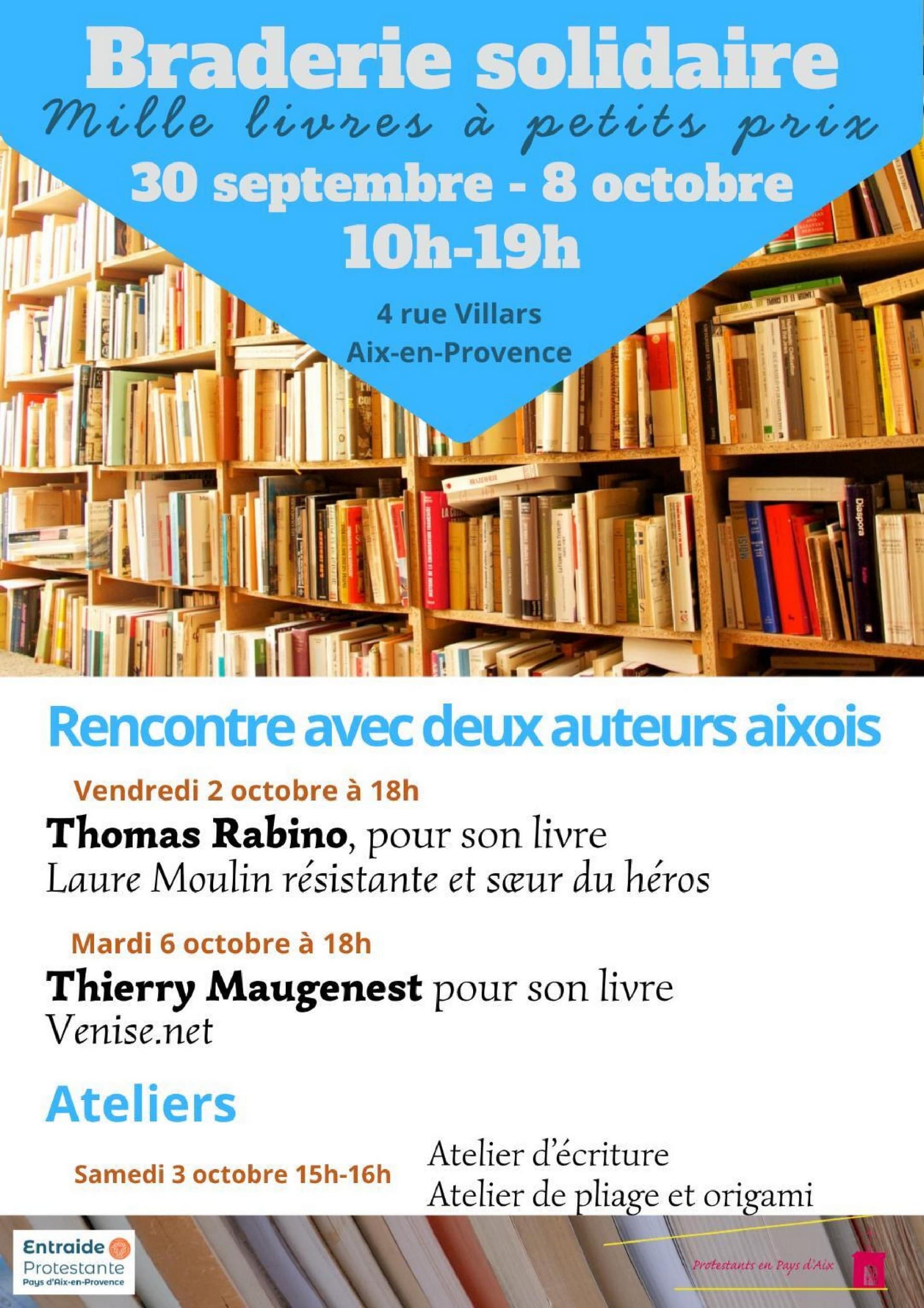 Braderie solidaire de livres_Aix-en-Provence