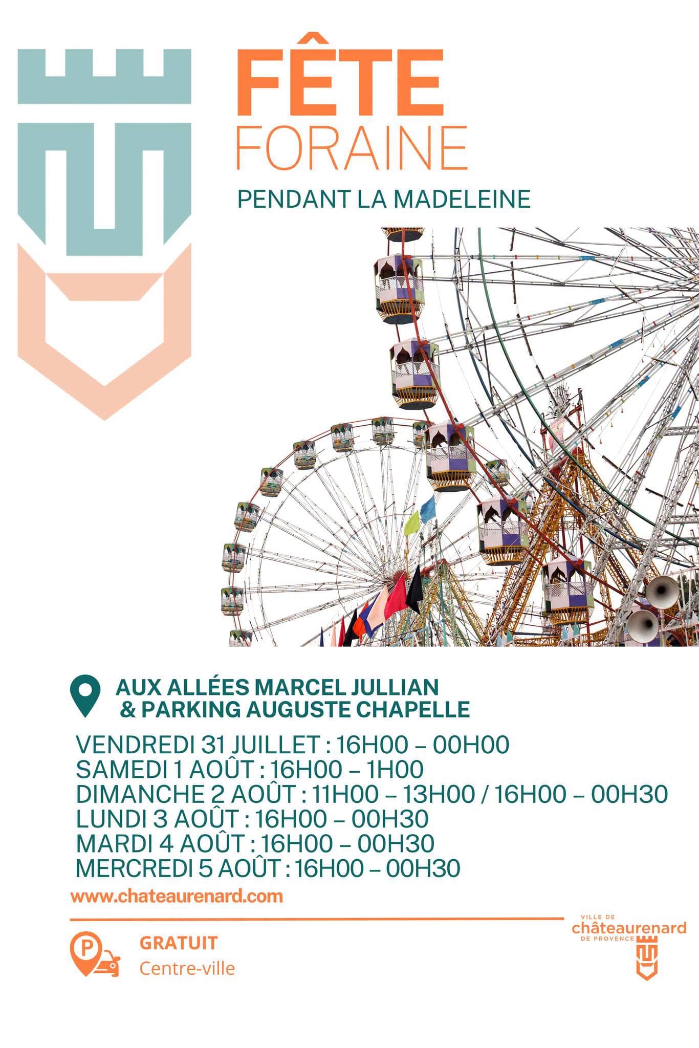 Fête votive de la Madeleine_Châteaurenard