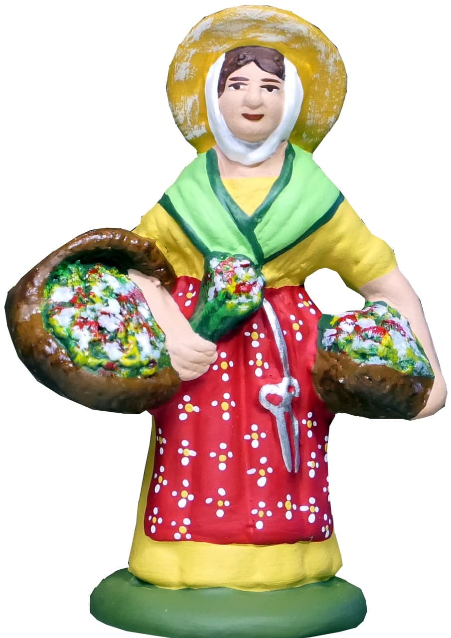 Santon Bouquetière 7 cm