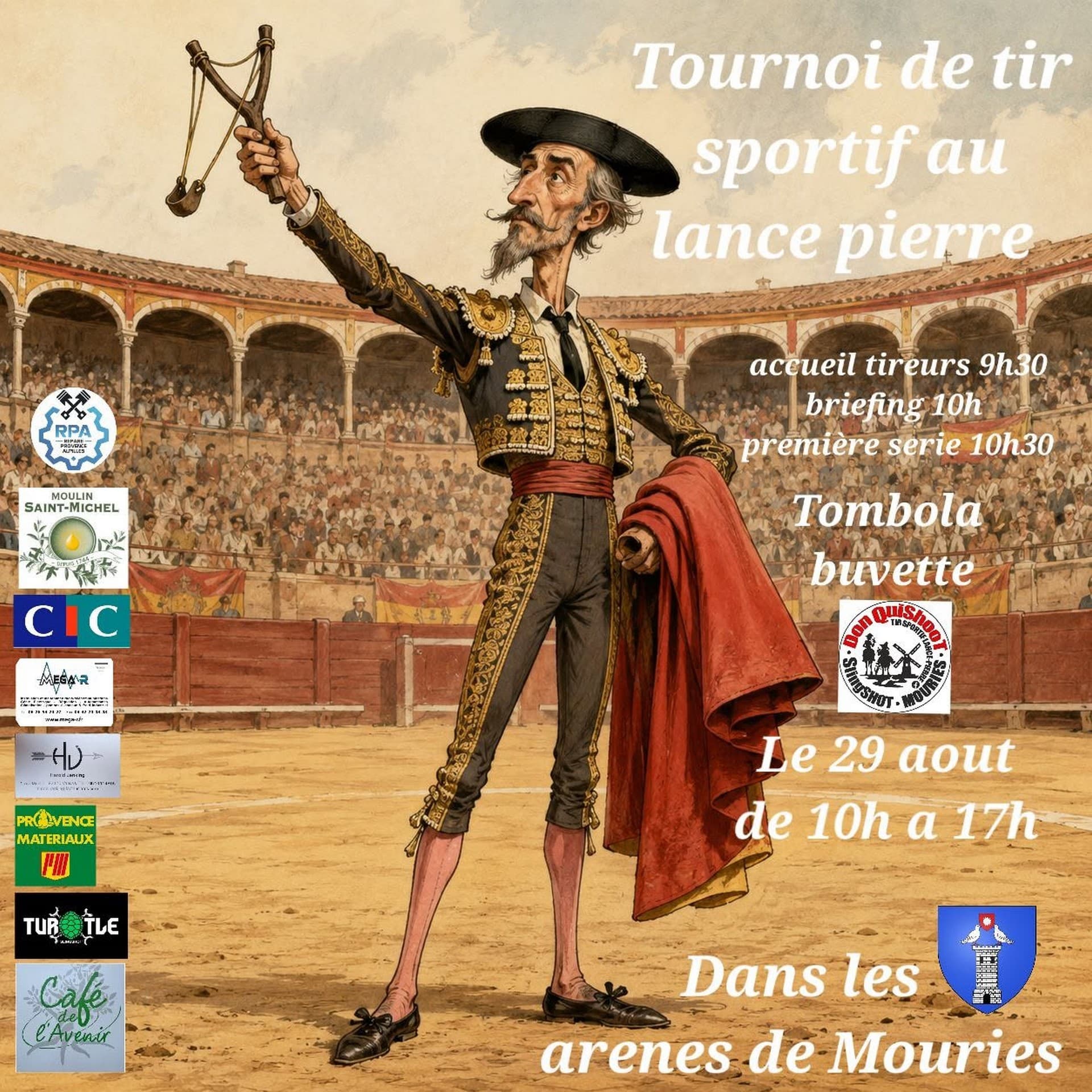 Tournoi de tir sportif au lance-pierre à Mouriès 29.08.26