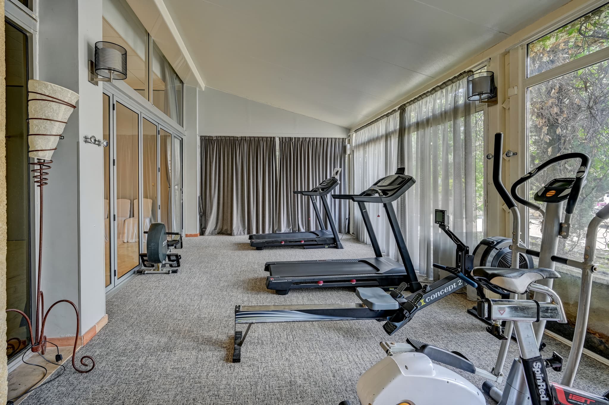 Espace fitness véranda