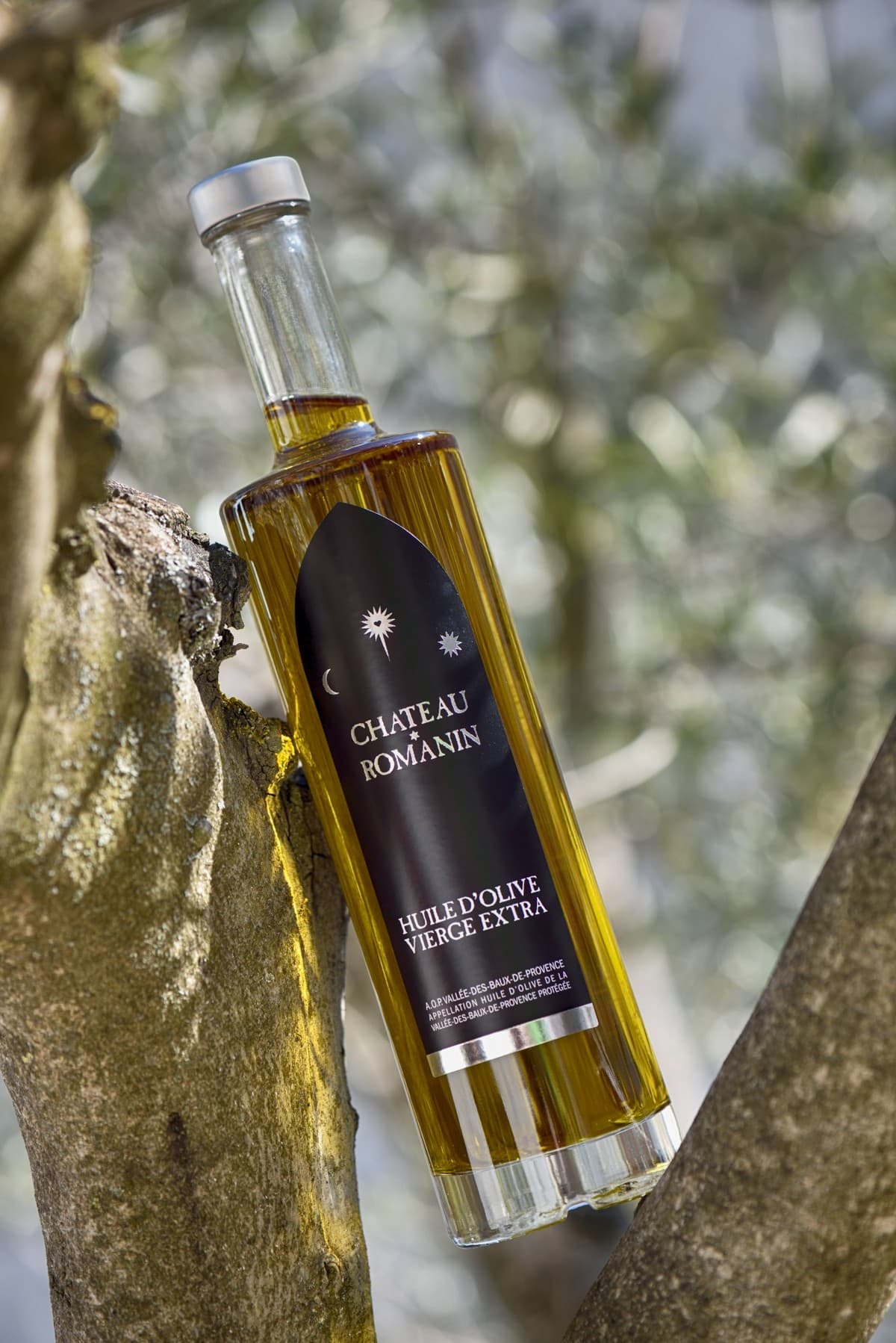 Chateau Romanin huile d'olive fruitée noir