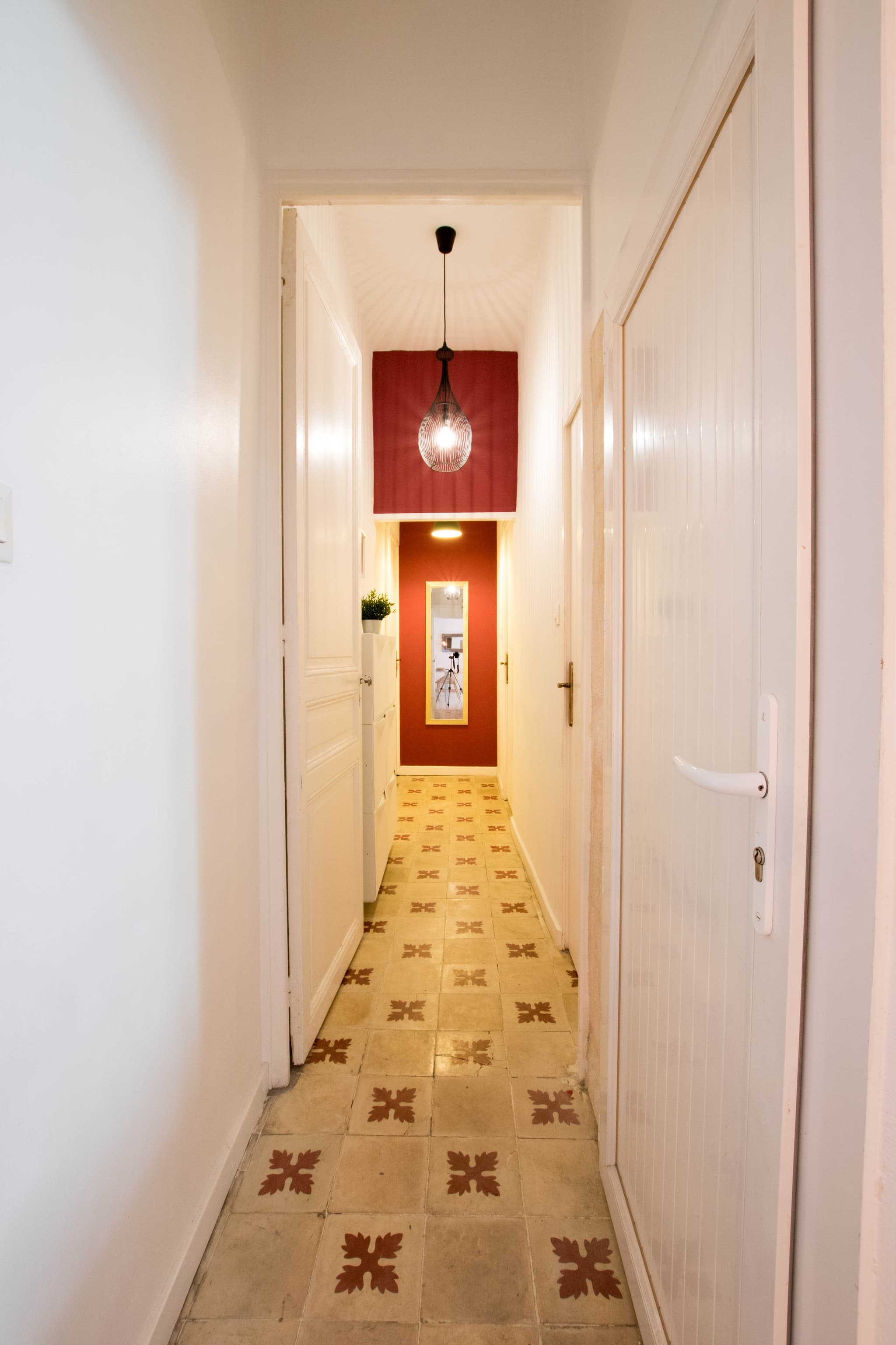 Couloir menant aux chambres