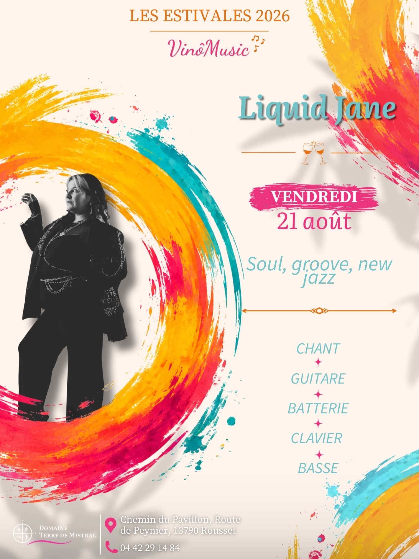 Estivales Vinômusic au Domaine Terre de Mistral - Liquid Jane