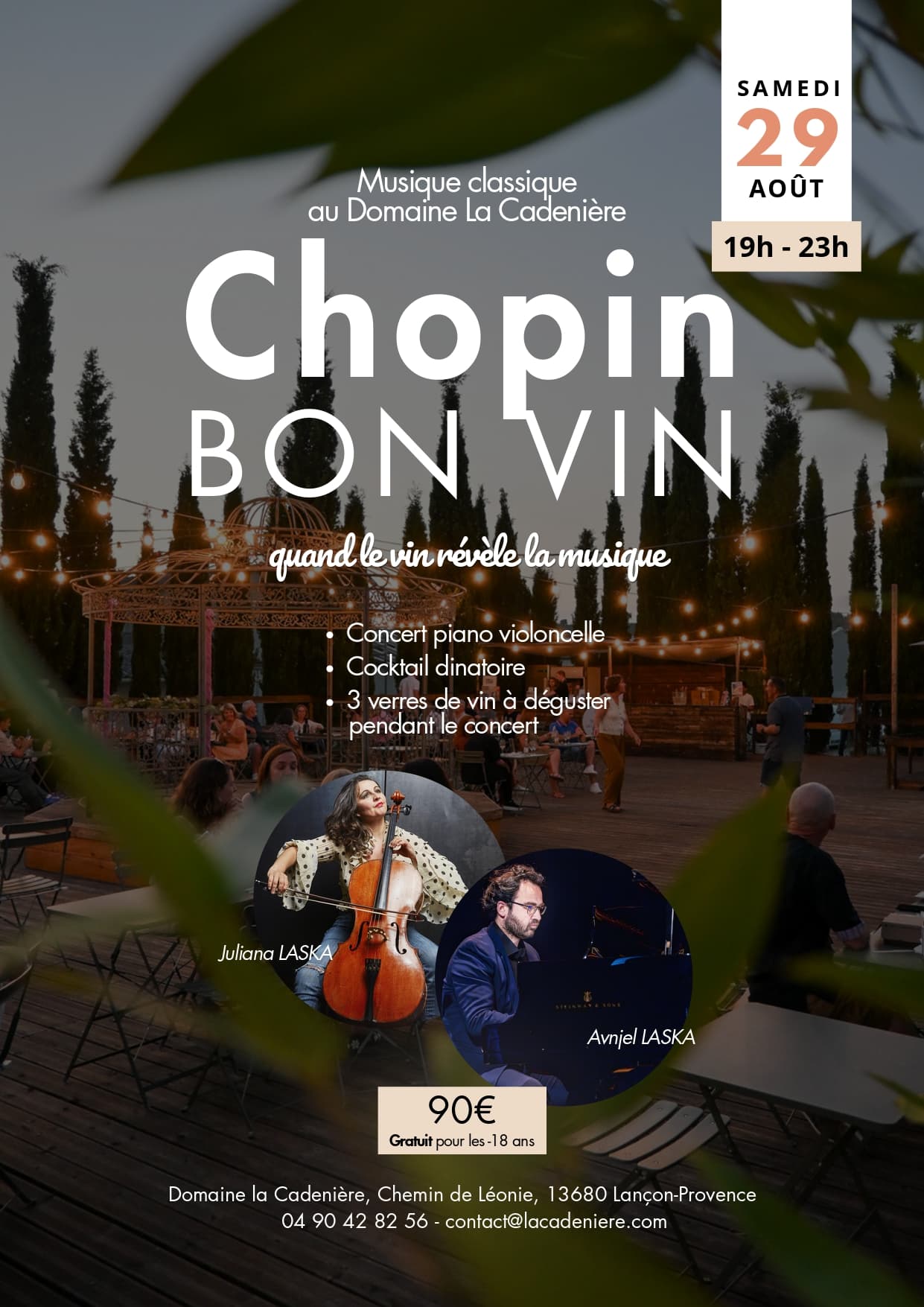 Affiche Chopin Bon Vin