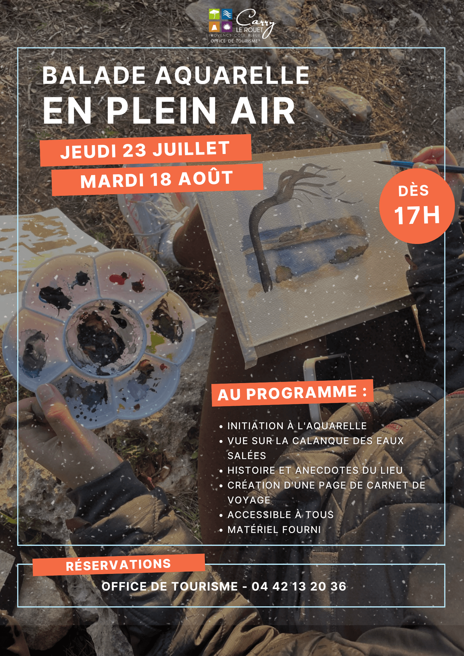 Carnet de voyages et aquarelle en plein air août_Carry-le-Rouet