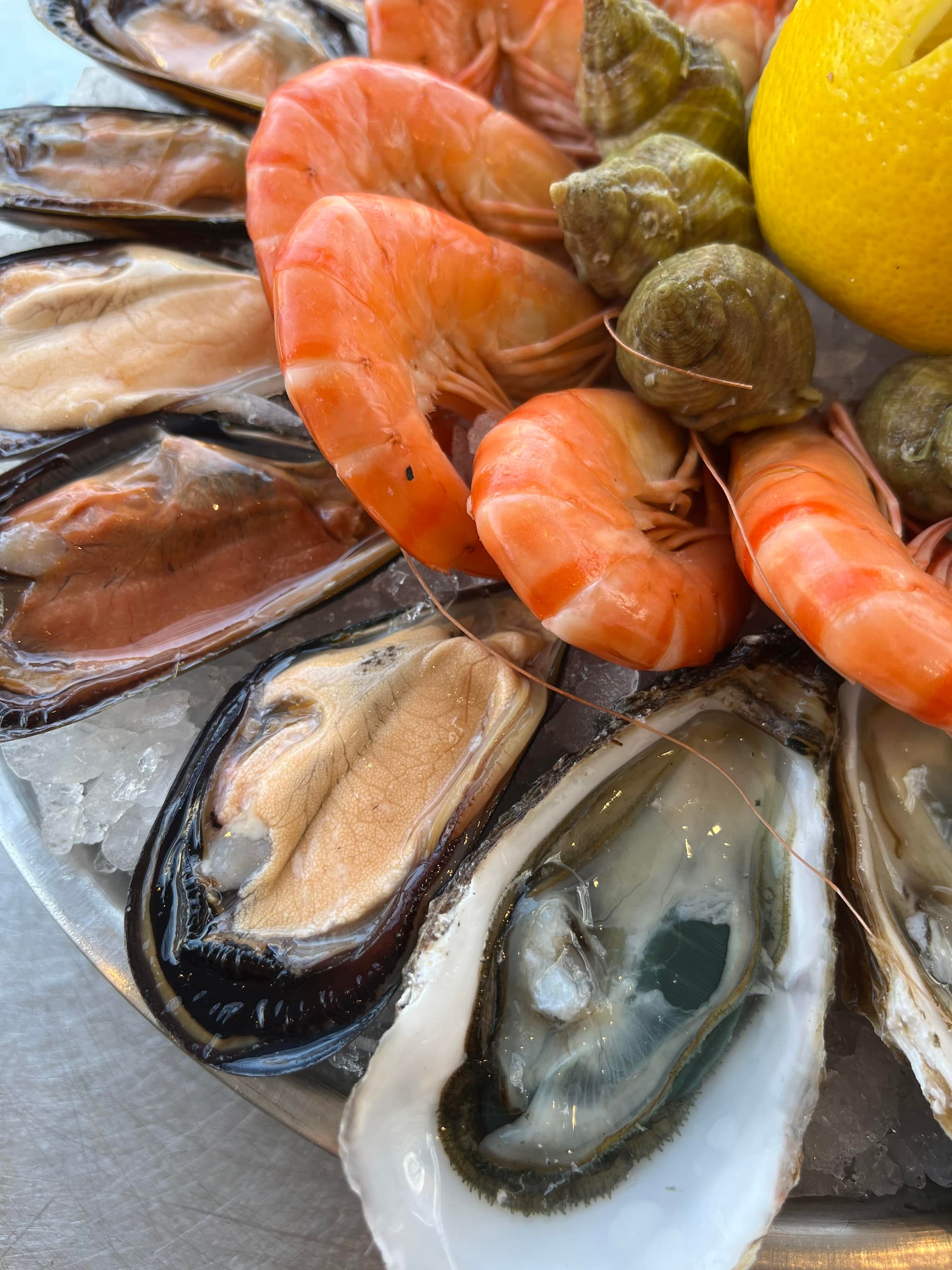 Plateaux de fruits de mer pierrot coquillages