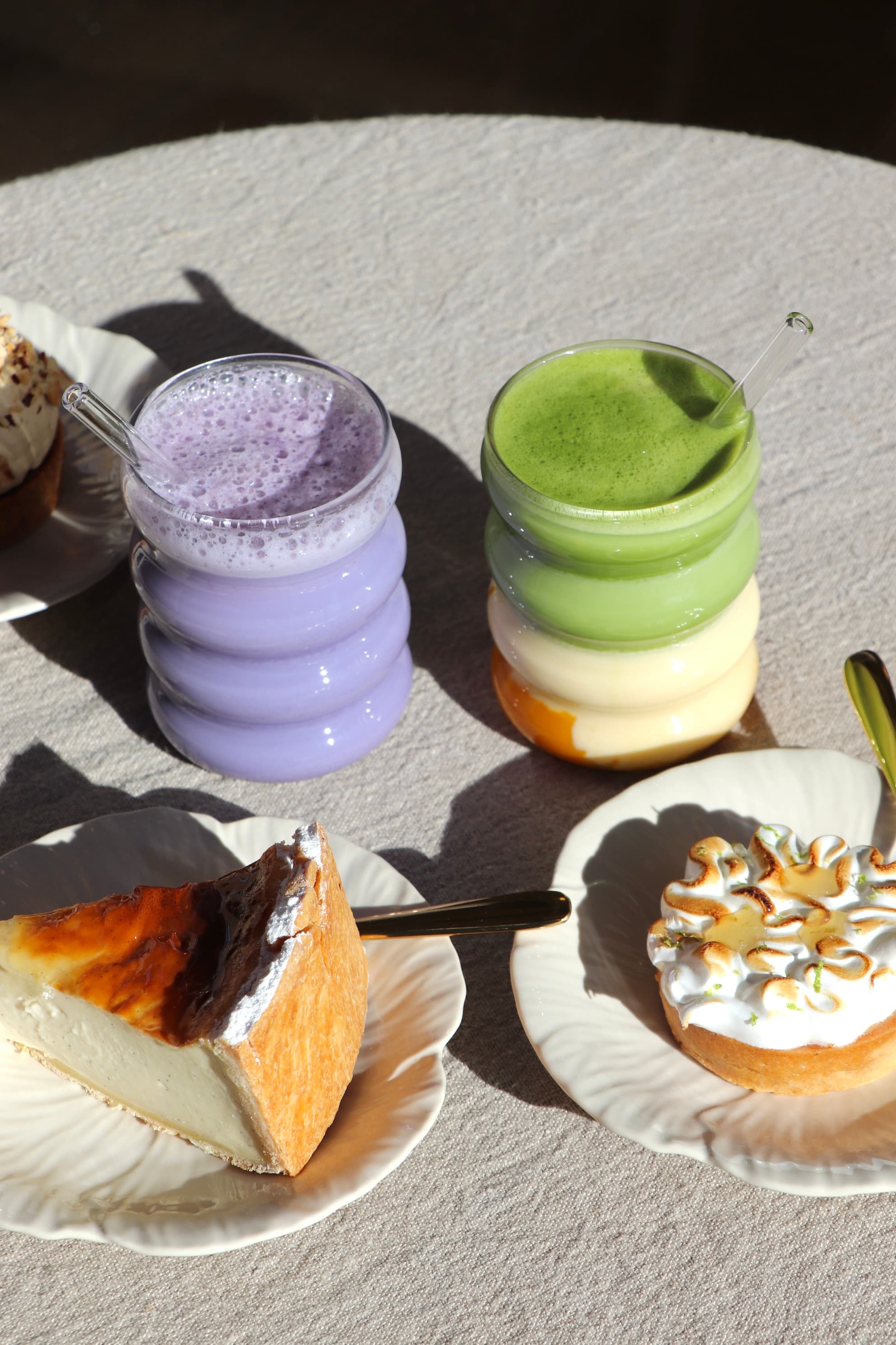 Matchas et pâtisseries