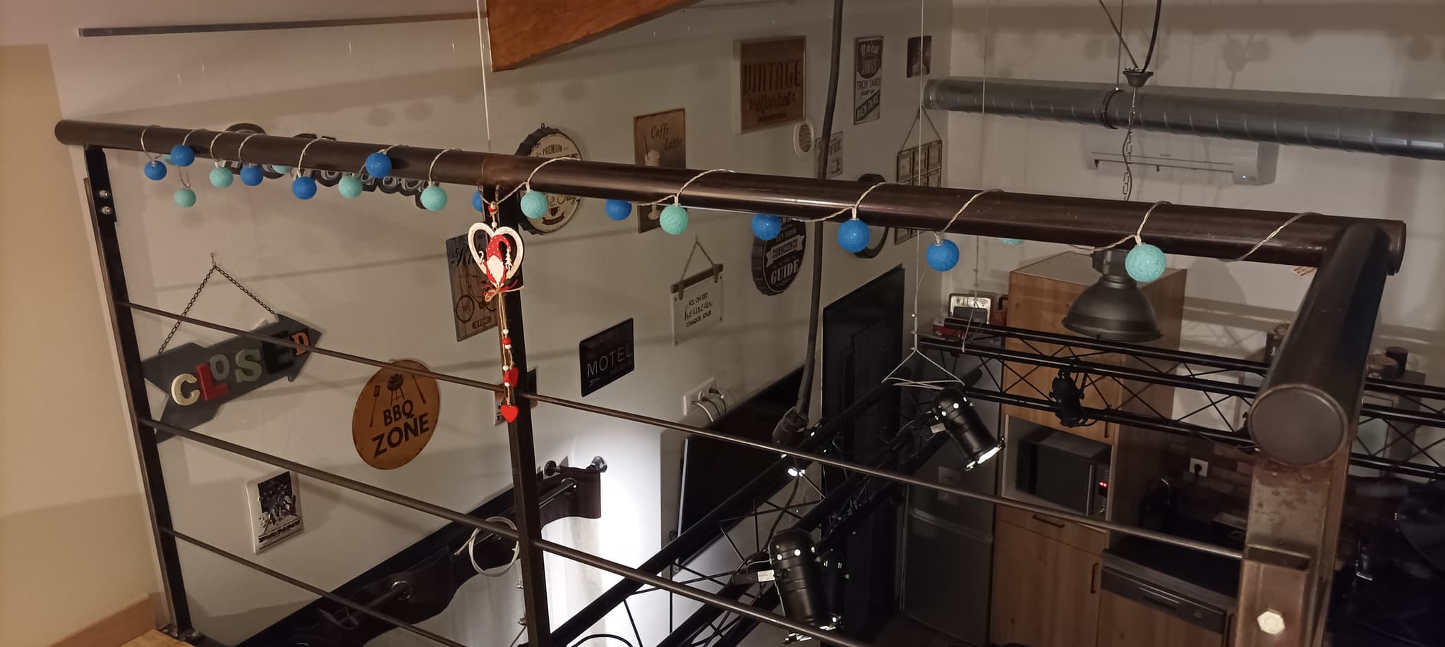 Déco des murs vue de la chambre