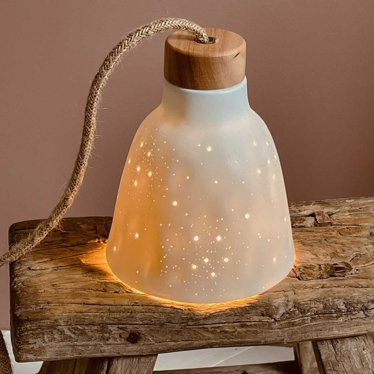 lampe baladeuse porcelaine rosinette