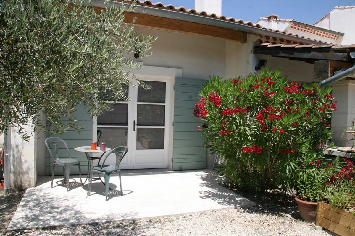 Au Mas de l'Estello terrasse