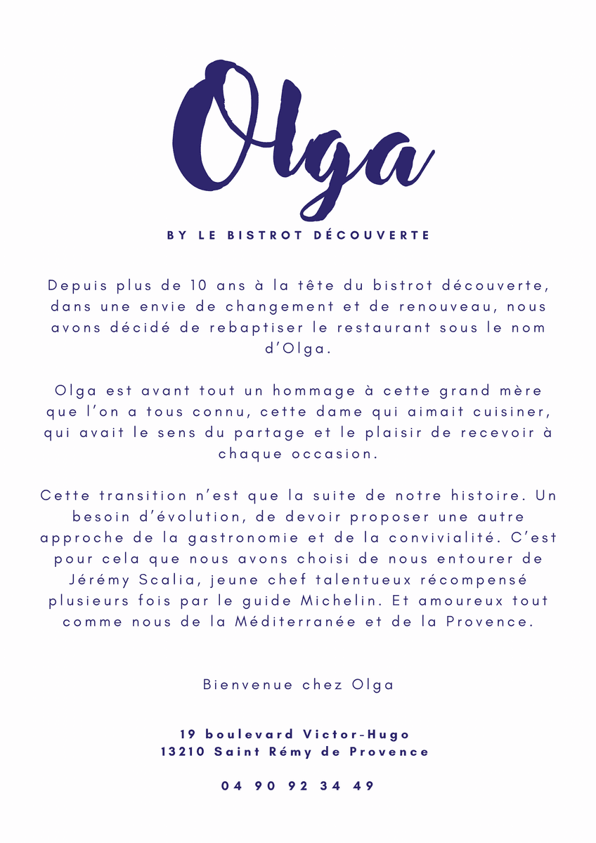 Olga by Bistrot Découverte