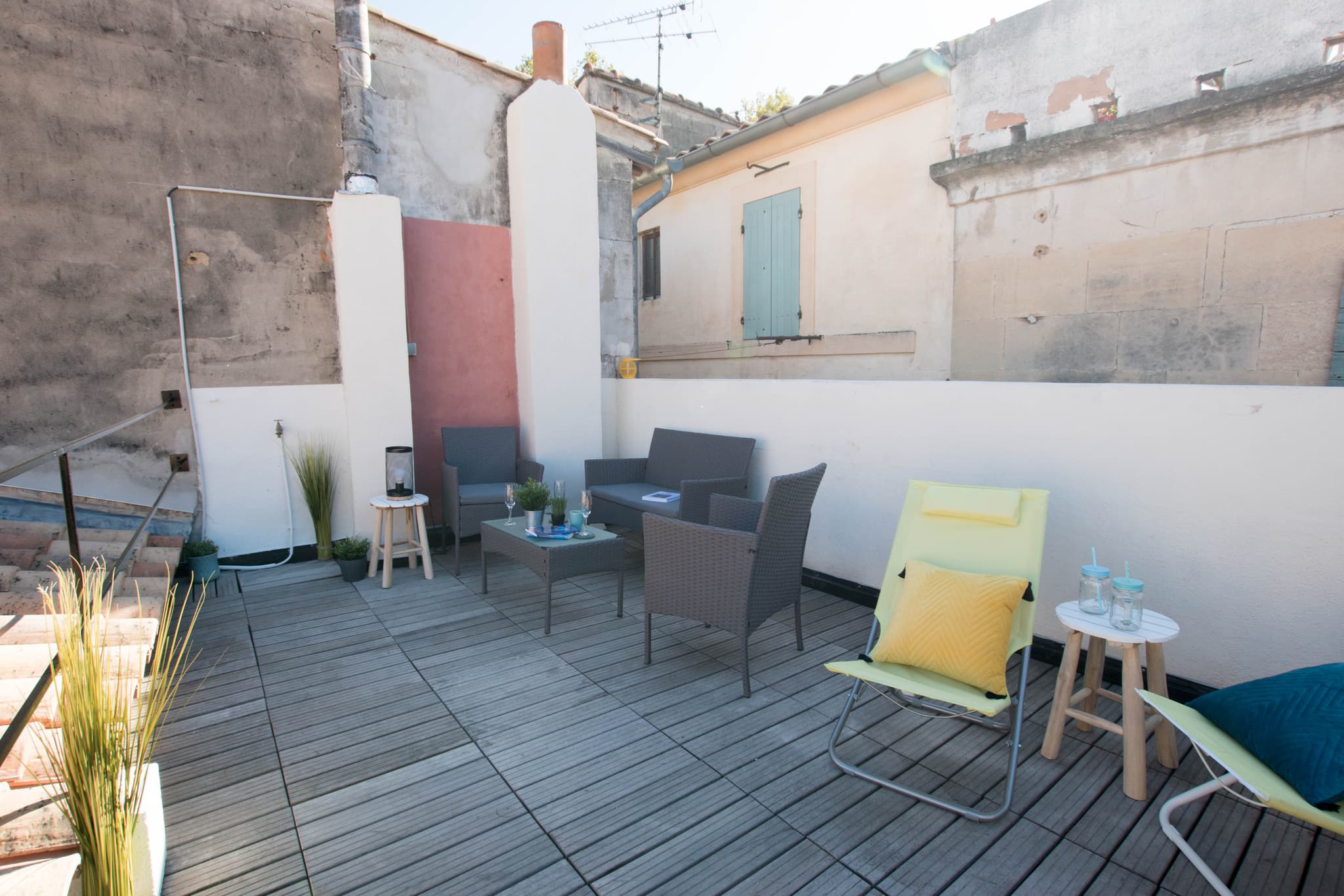 Terrasse vue toit