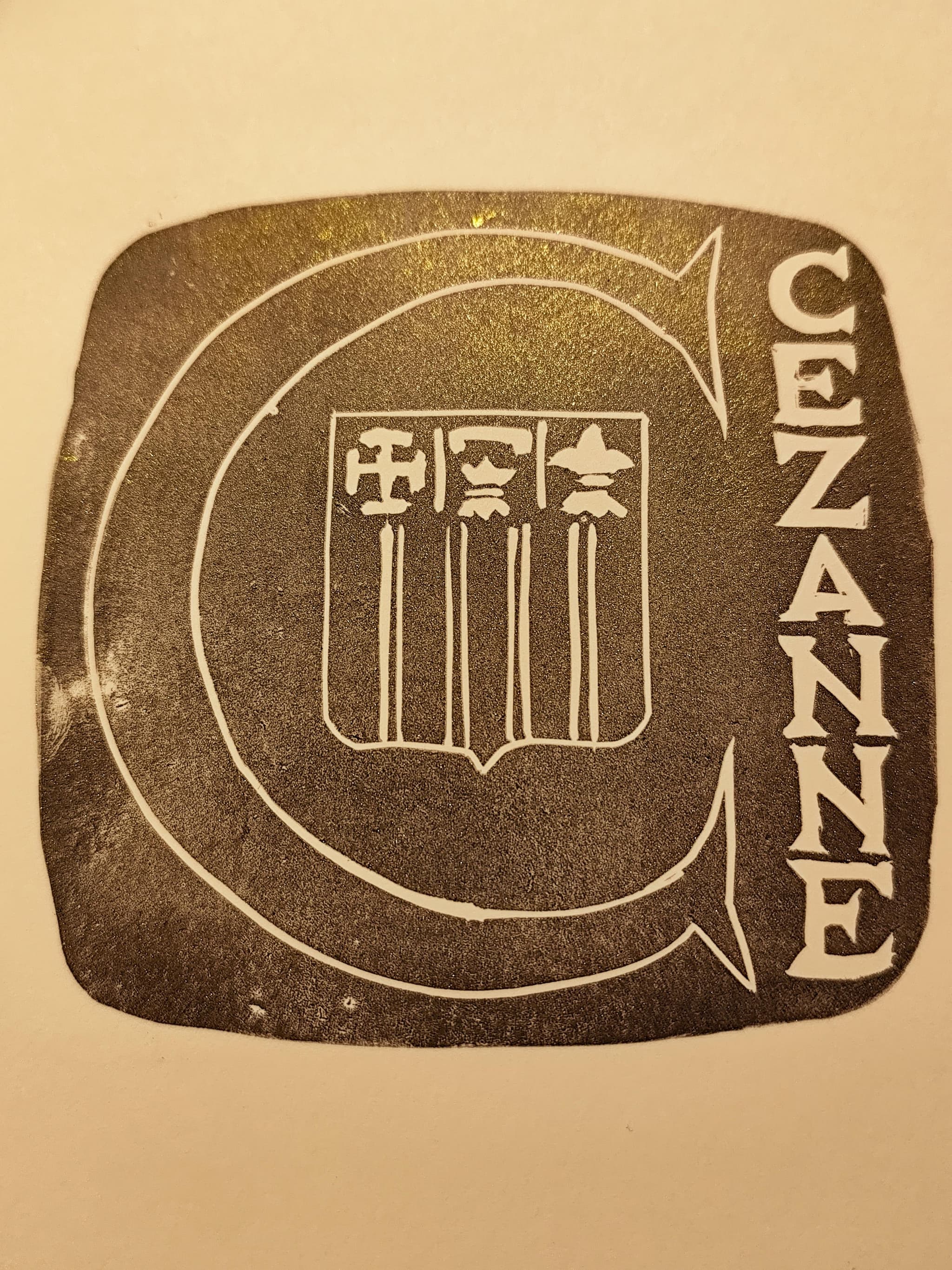 Gravure pavé Cézanne