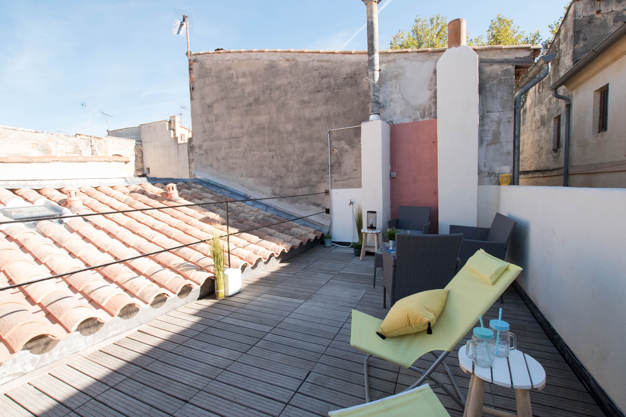 Terrasse vue toit