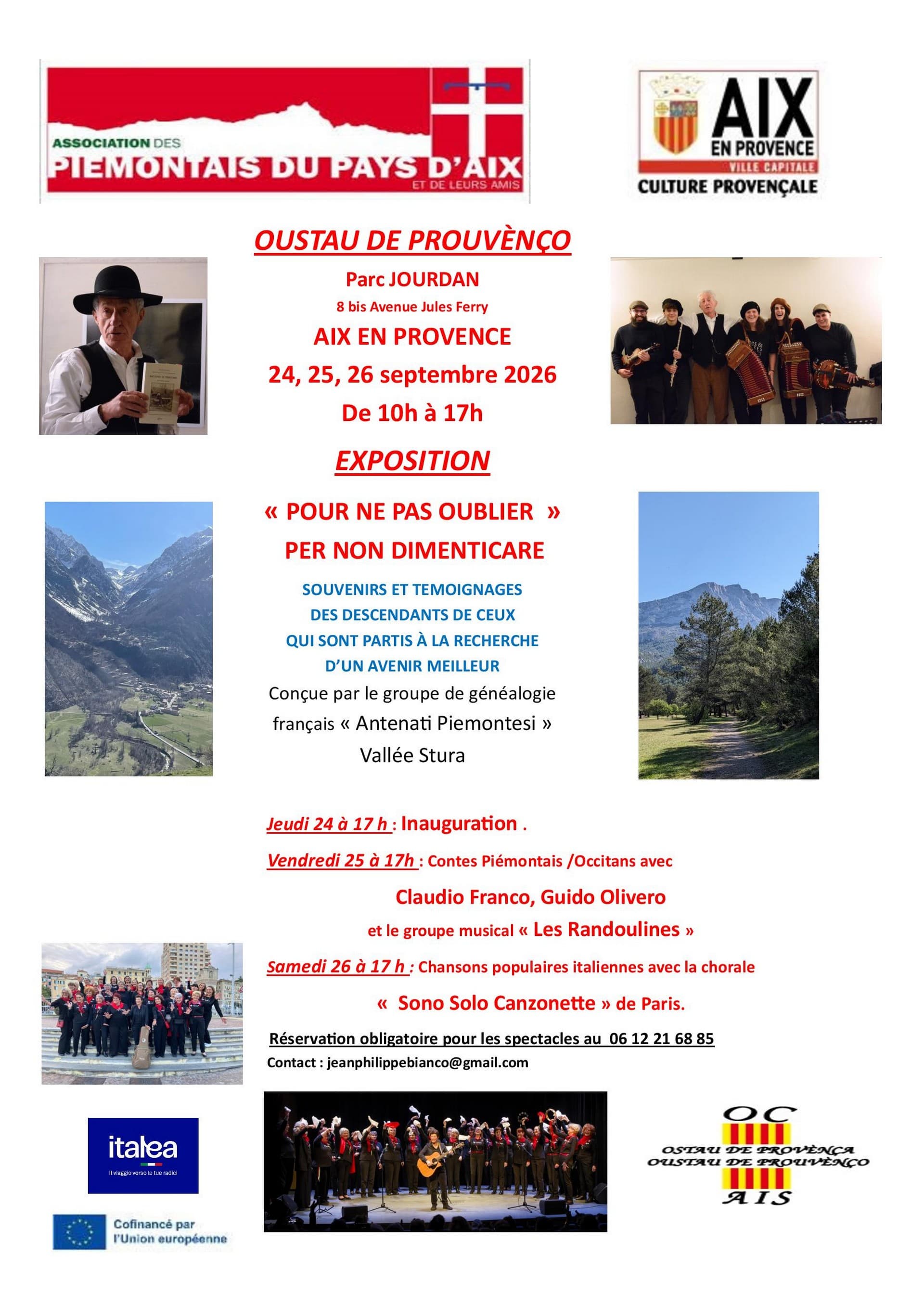 Exposition - Pour ne pas oublier / Per non dimenticare_Aix-en-Provence