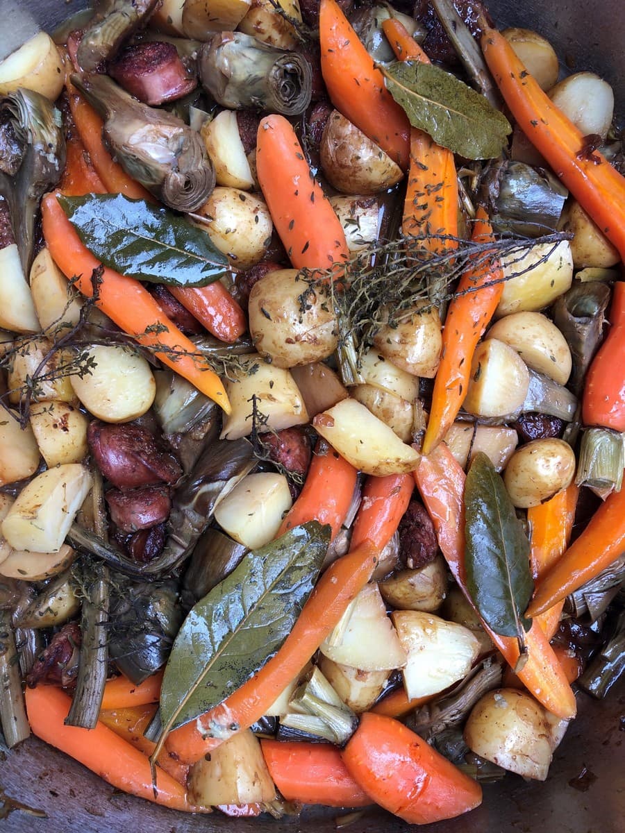 Plat de légumes