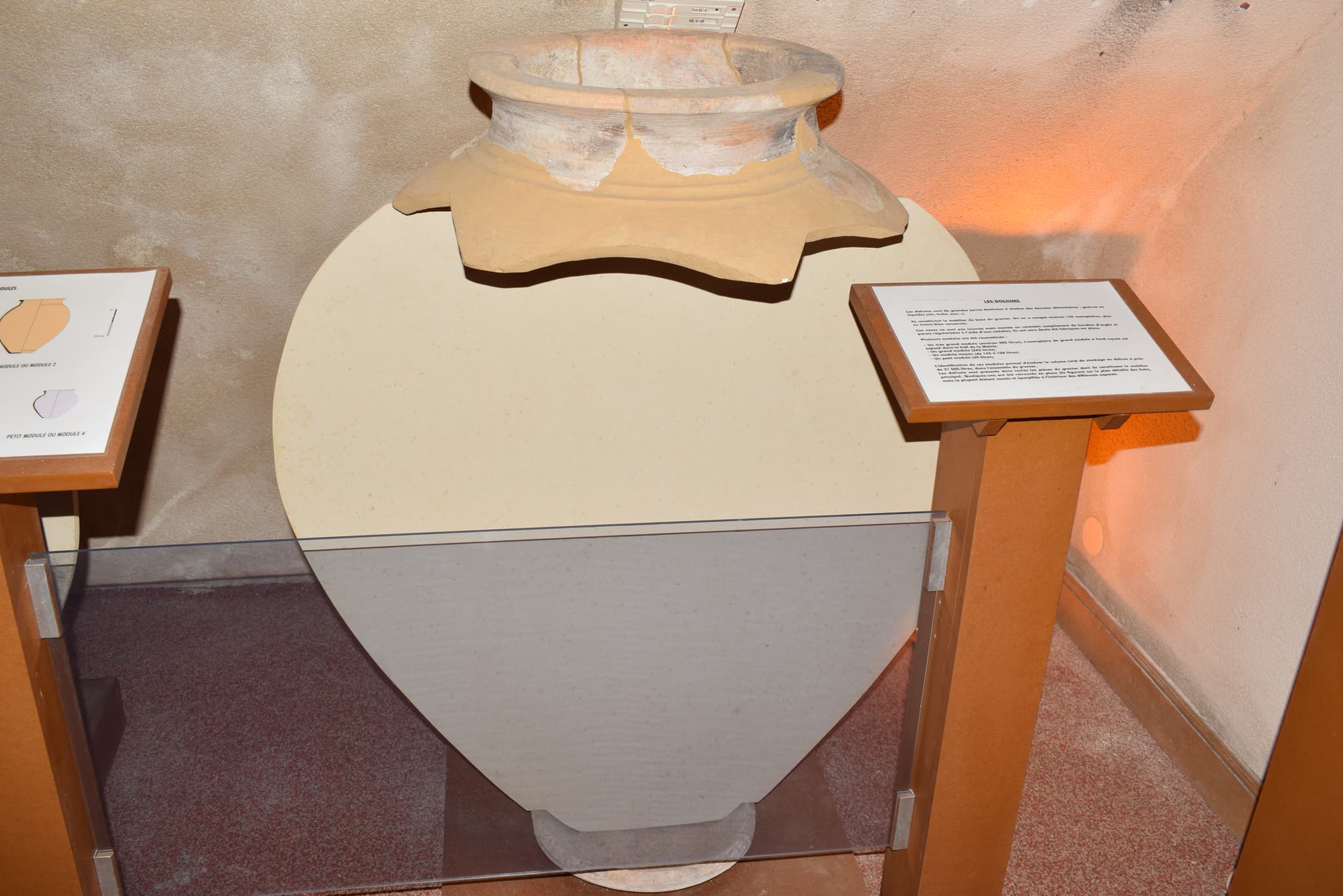 Salle d'exposition archéologique