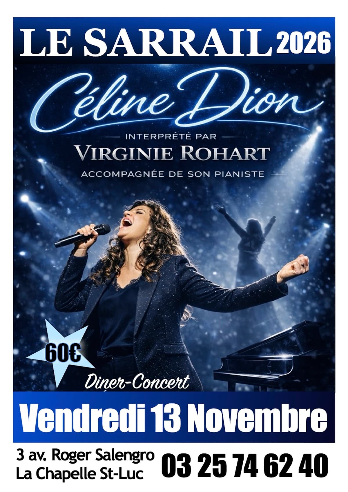 affiche diner concert