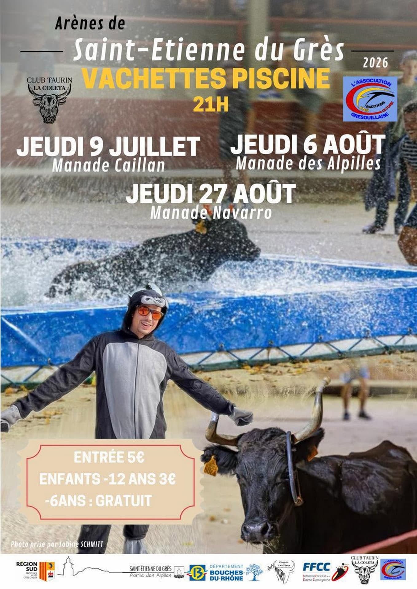 Courses Camarguaise dans les arènes de St Etienne du Grès 2026_Saint-Étienne-du-Grès