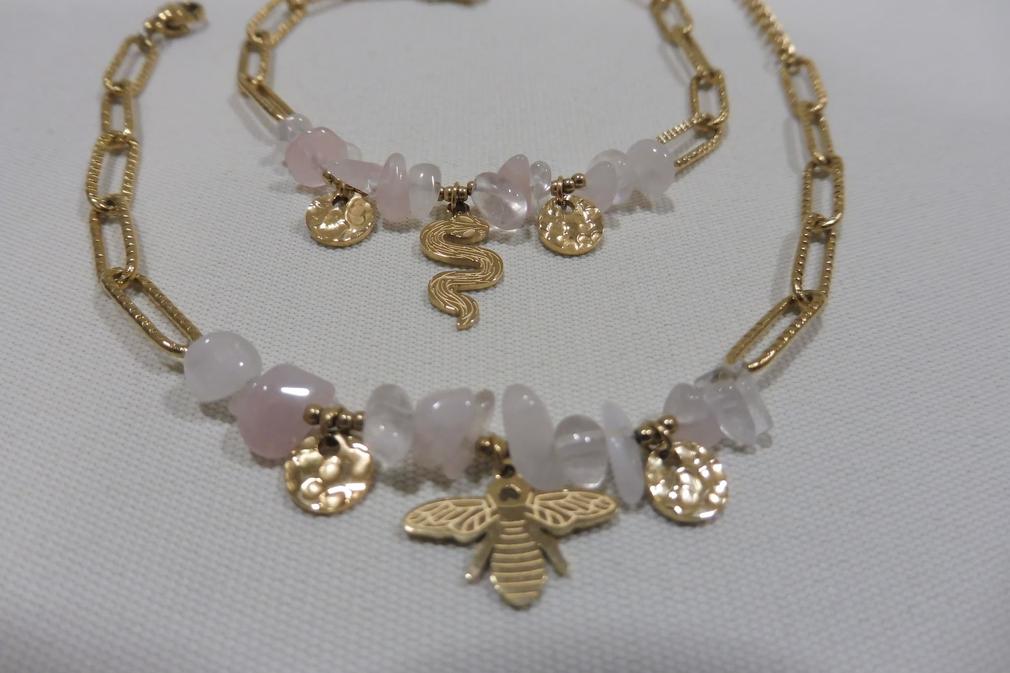 Bracelet quartz rose