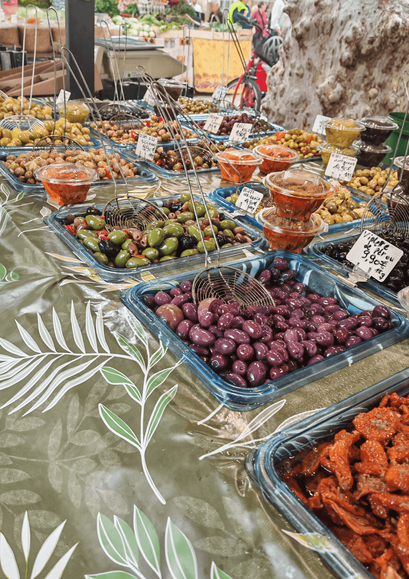 Étal de marché provençal
