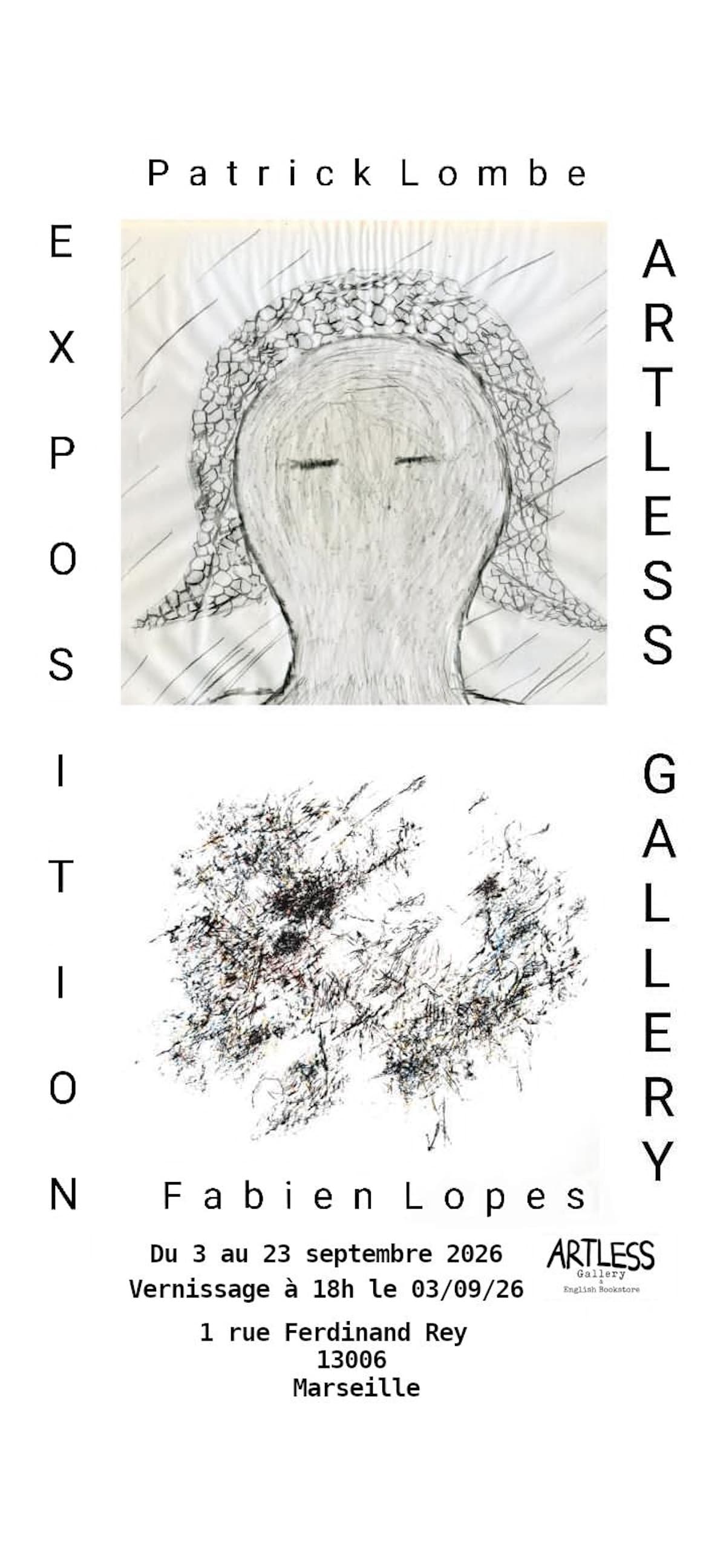 Vernissage exposition de dessins de Fabien Lopes et Patrick Lombe