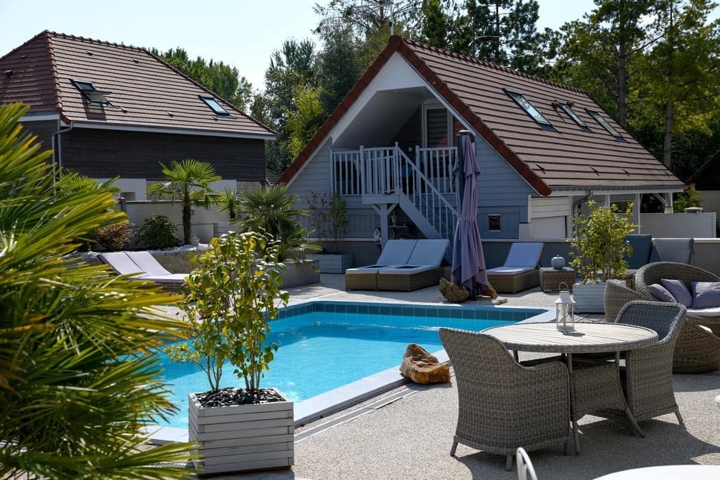 Les extérieurs de la villa