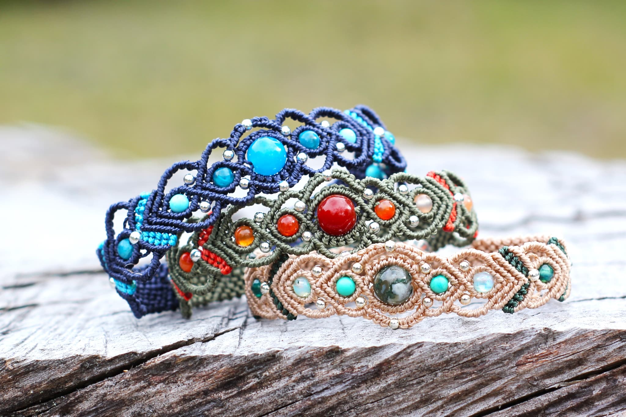 Bracelets pour femme avec perles naturelles et argent 925