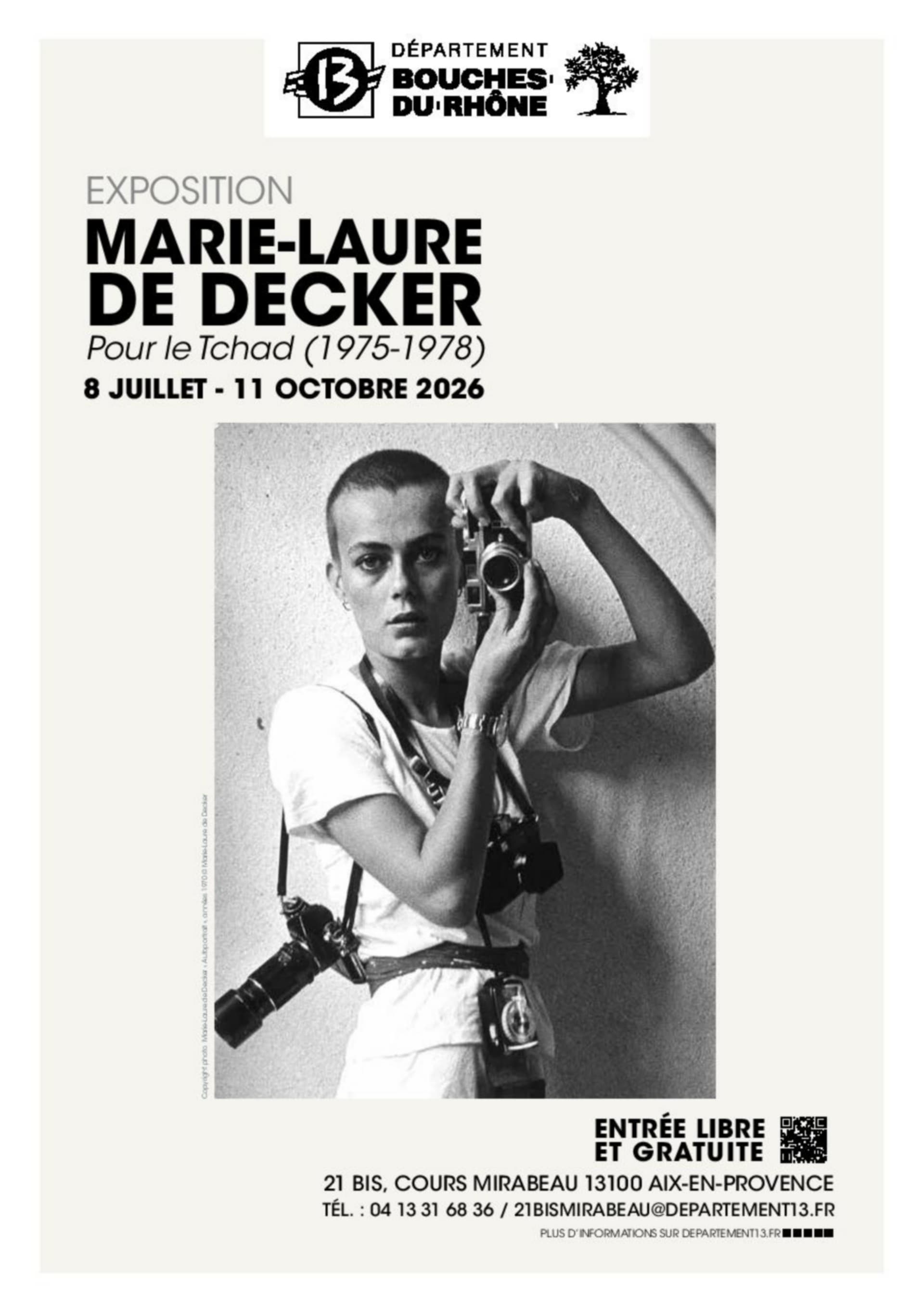 Marie-Laure de Decker autoportrait années 1970