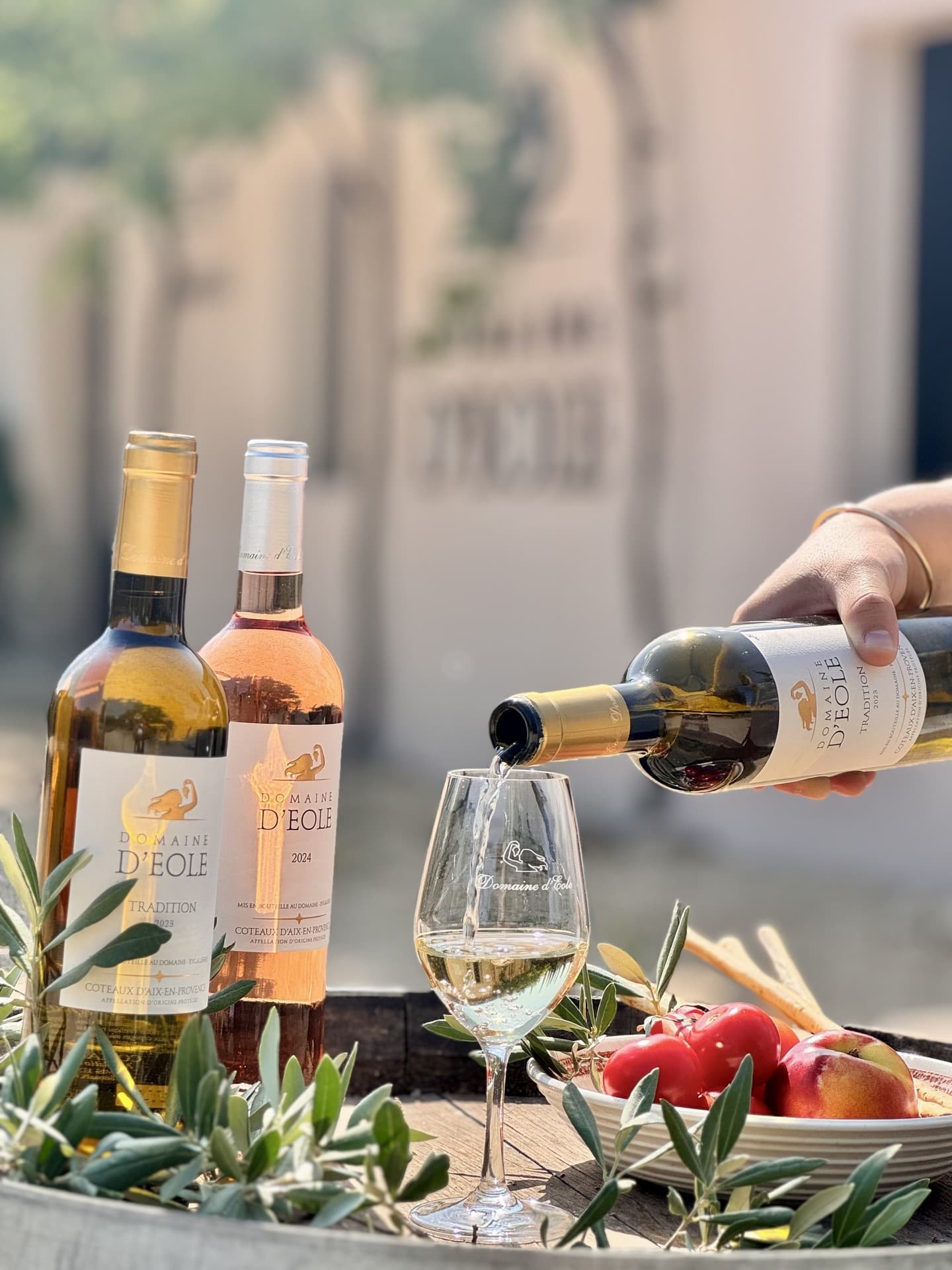 Domaine d'Eole à Eygalières Dégustation de vin