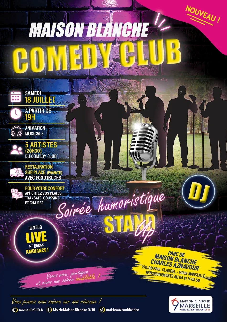 Comedy club à Maison Blanche_Marseille
