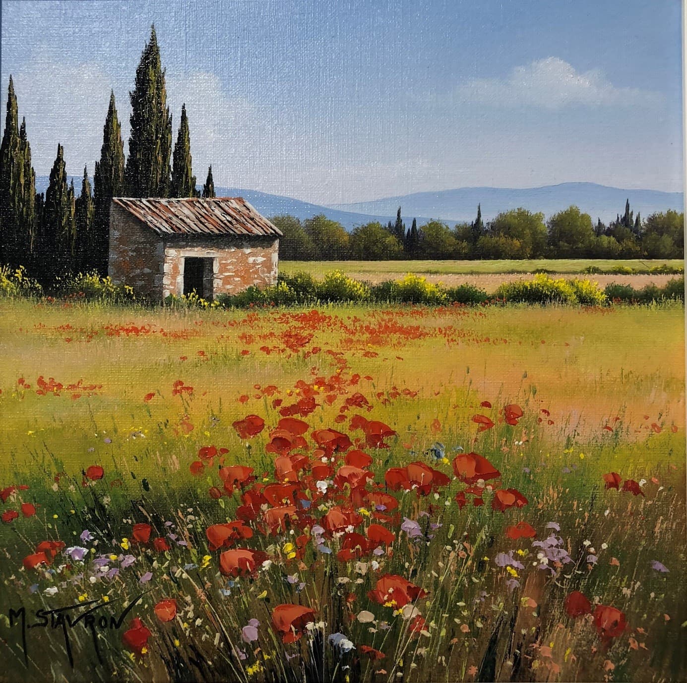 Exposition : Michel Stravon – Paysages et natures mortes_Les Baux-de-Provence