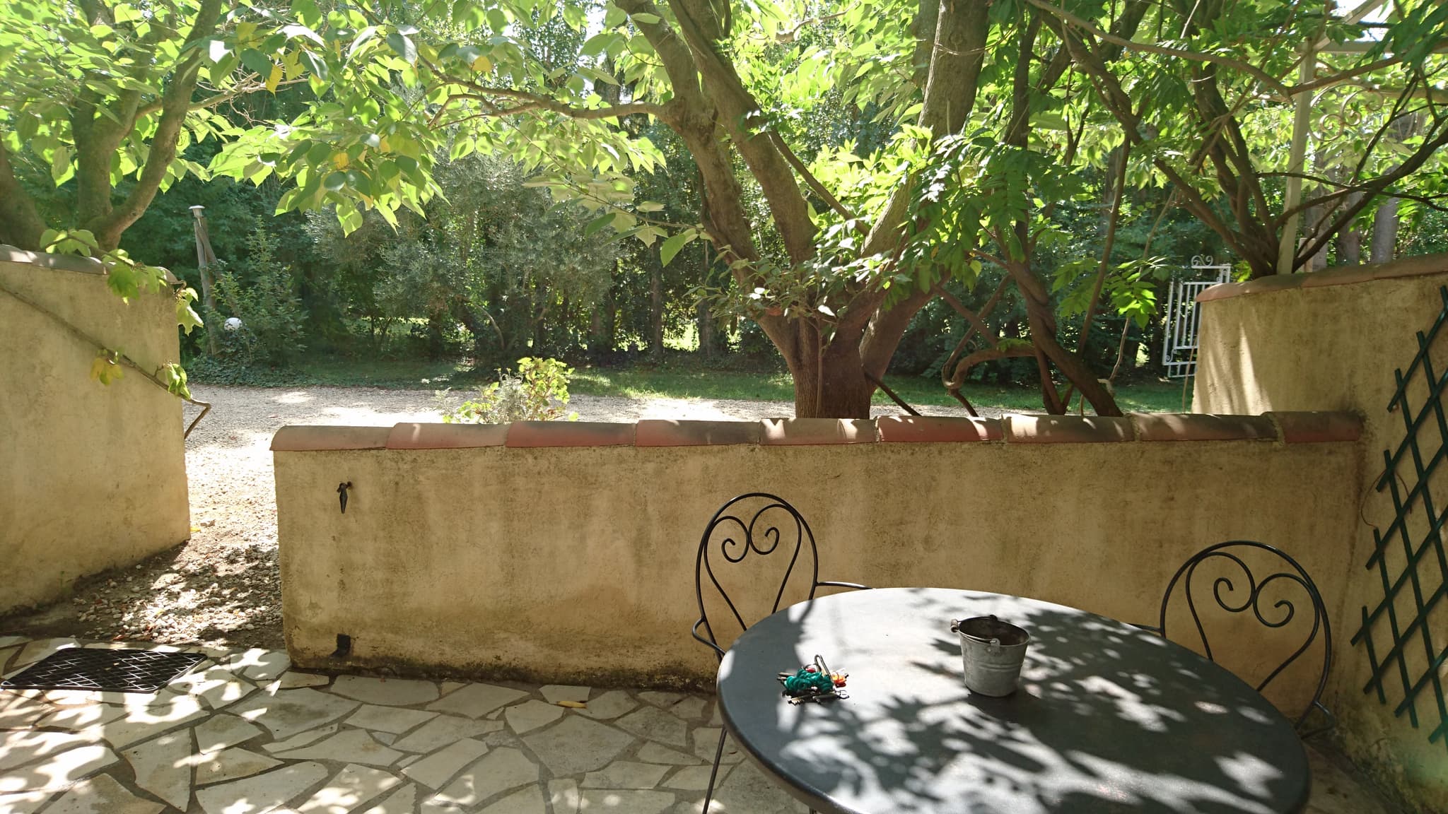 Terrasse ombragée