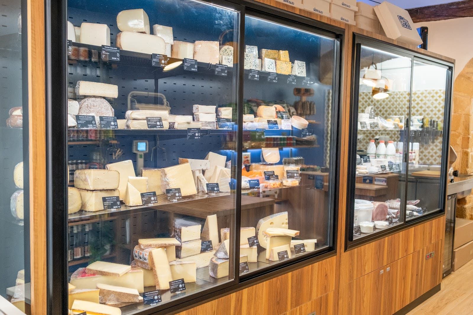 Vitrines de fromage