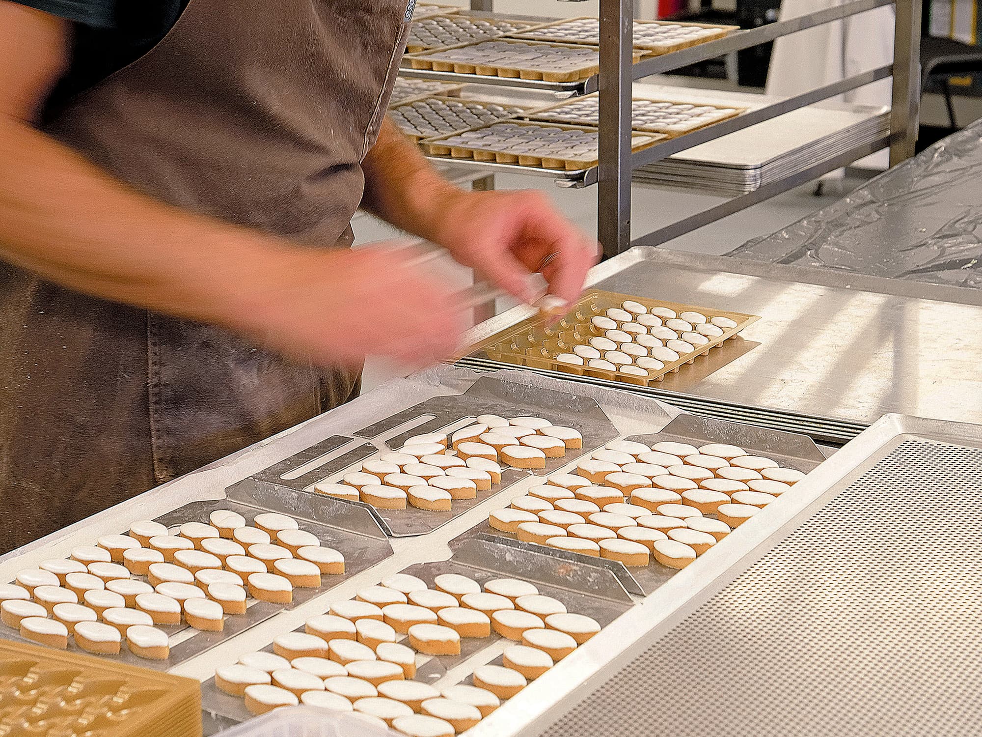 Conditionnement des calissons Autrefois