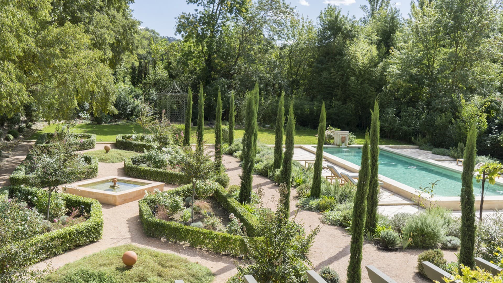 Mas Le Gaudre_jardin piscine
