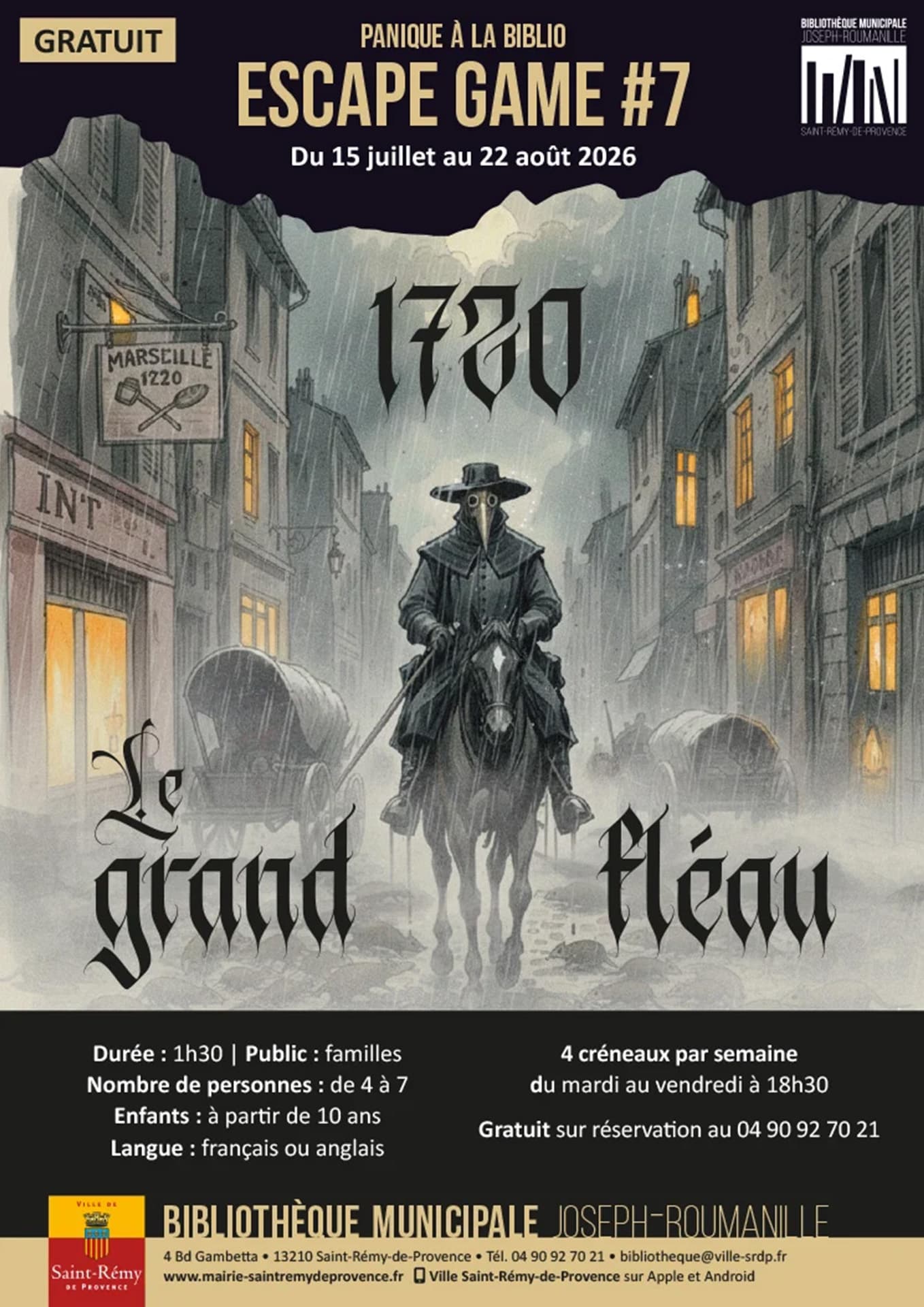 Escape Game : 1720 - le grand fléau_Saint-Rémy-de-Provence